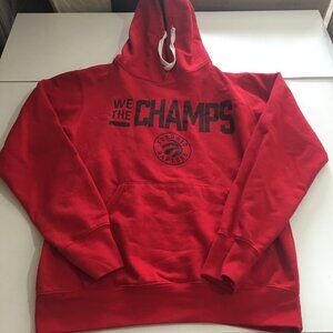 Toronto Raptors Mens Small Red Hoodie Sweatshirt Pullover
